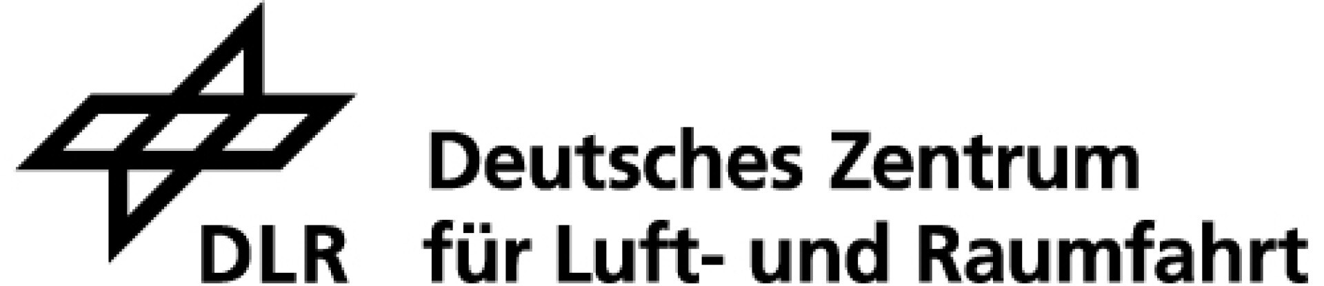 Logo des Deutschen Zentrums für Luft- und Raumfahrt (DLR) mit einem geometrischen Symbol links und dem Text Deutsches Zentrum für Luft- und Raumfahrt rechts.